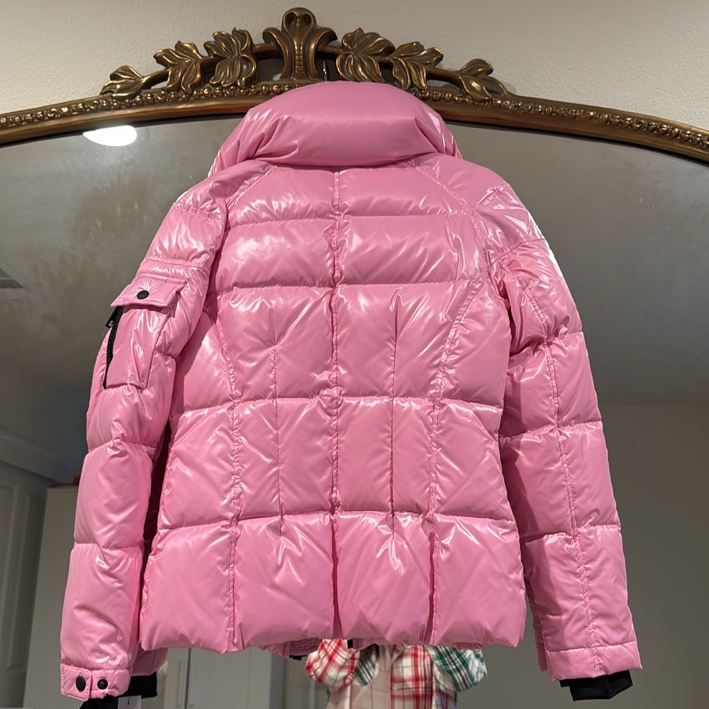 SAM bubblegum pink freestyle goose down water resistant ski puffer snow jacket - Picture 6 of 6